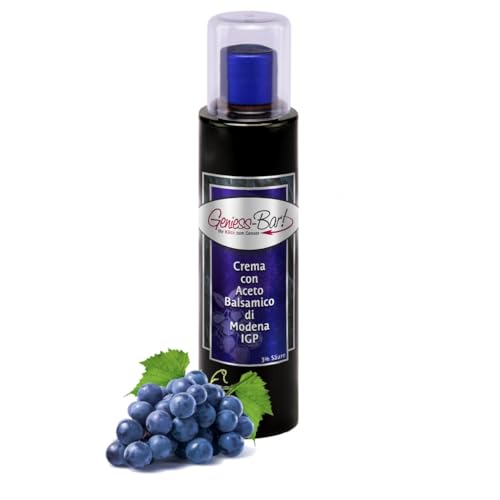 Geniess-Bar! Crema di Aceto Balsamico di Modena IGP (0,26 Liter) - Premium Crema di Aceto Balsamico di Modena IGP mit 3% Säure von Geniess-Bar!