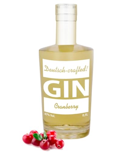 Gin mit Cranberry 0,5L flavored mit natürl. Cranberryaroma NICHT SÜß! 47% Vol. Gin mit Cranberry 0,5L flavored mit natürl. Cranberryaroma NICHT SÜß! 47% Vol. von Geniess-Bar!