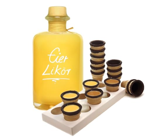 Eierlikör 0,7L mit Waffelbechern & Becherhalter - Sehr sämig & süffig 20% Vol. Eierlikör 0,7L mit Waffelbechern & Becherhalter - Sehr sämig & süffig 20% Vol. von Geniess-Bar!