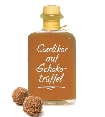 Eierlikör auf Schoko Trüffel 1L sehr sämig & süffig 20% Vol Schokotrüffel Likör Sahnelikör Schokoladentrüffel von Geniess-Bar!