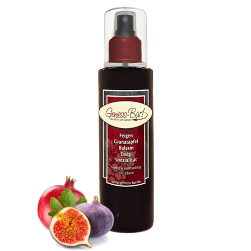 Feigen Granatapfel Balsam Essig - Spezialität Sprühflasche 0,26L balsamartig fruchtig & mild 5% Säure Pumpspray von Geniess-Bar!