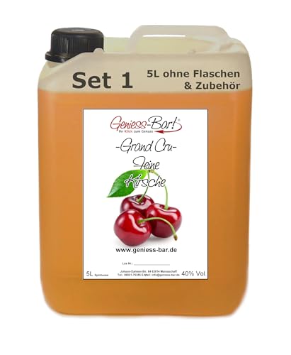 Grand Cru Feine Kirsche 5 L edler Klassiker sehr mild! 40% Vol. Schnaps Obstler Spirituose kein Brand Grand Cru Feine Kirsche 5 L edler Klassiker sehr mild! 40% Vol. Schnaps Obstler Spirituose kein Brand von Geniess-Bar!