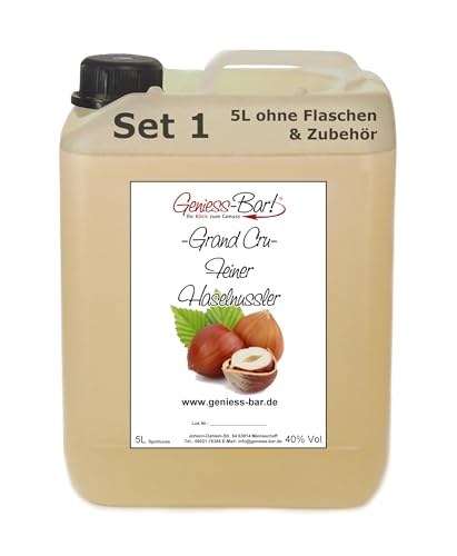 Grand Cru Feiner Haselnussler 5L sehr mild nach Nuss & Nougat Schnaps Obstler 40% Vol. Grand Cru Feiner Haselnussler 5L sehr mild nach Nuss & Nougat Schnaps Obstler 40% Vol. von Geniess-Bar!