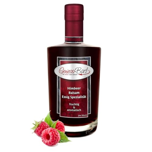 Himbeer Balsam Essig - Spezialität 0,7L mit intensiver Himbeernote 5% Säure von Geniess-Bar!