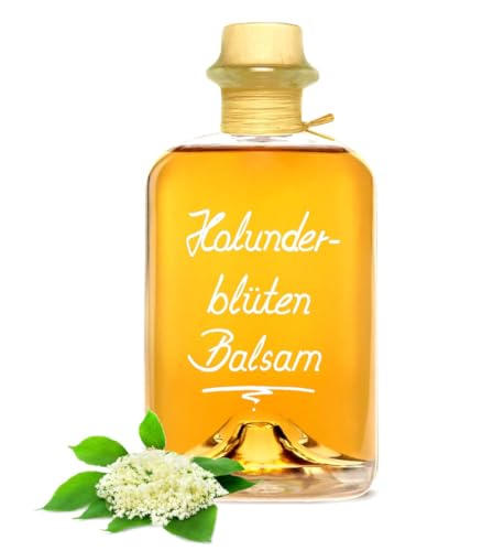Holunderblüten Balsam Essig - Spezialität 0,5L mit herrlicher Holundernote 5% Säure vegan glutenfrei laktosefrei Holunder Blüten von Geniess-Bar!