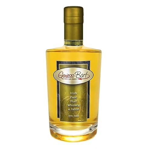 Irish Pure Malt Whiskey 0,5L 4 Jahre Floraler sehr milder irischer Whisky 40% Vol. von Geniess-Bar!