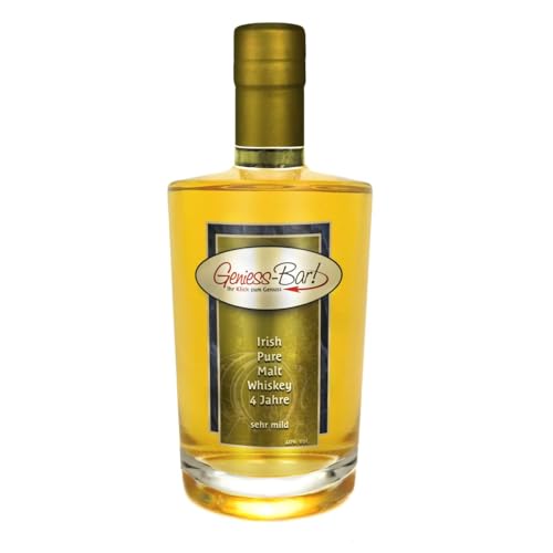 Irish Pure Malt Whiskey 0,5L 4 Jahre Floraler sehr milder irischer Whisky 40% Vol. von Geniess-Bar!