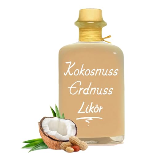 Kokosnuss Erdnuss Likör 0,7L Karibische Versuchung aus Kokos Erdnuss & Rum 16% Vol. von Geniess-Bar!