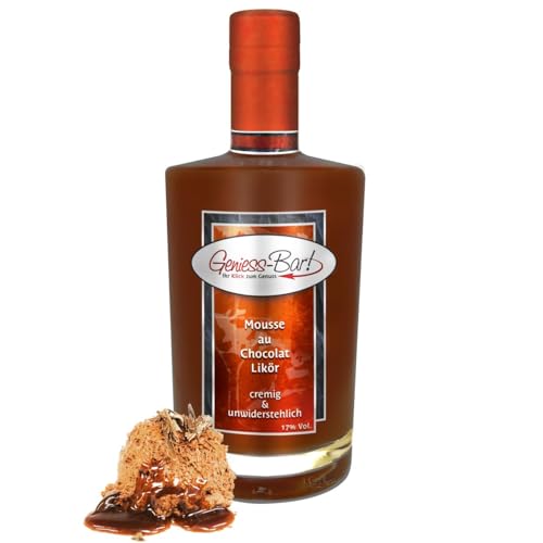 Mousse au Chocolat Likör 0,35 L Explosion von Kakao & Schokolade 17% Vol Mousse au Chocolat Likör 0,35 L Explosion von Kakao & Schokolade 17% Vol von Geniess-Bar!