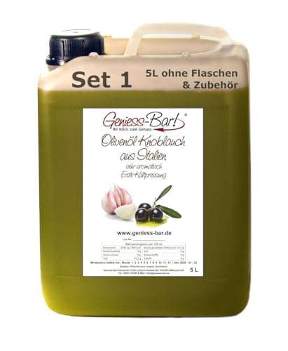 Olivenöl Knoblauch 5L aus Italien klatgepresst - extra vergine Olivenöl Knoblauch 5L aus Italien klatgepresst - extra vergine von Geniess-Bar!