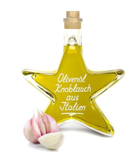Olivenöl Knoblauch aus Italien 0,2 L Sternflasche kaltgepresst - extra vergine von Geniess-Bar!