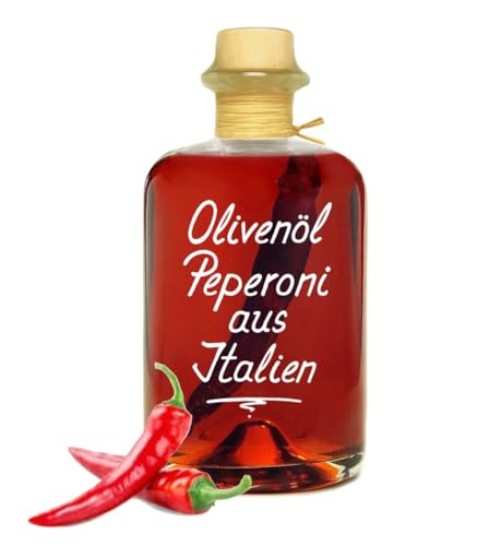 Olivenöl Peperoni aus Italien 1L - extra vergine fruchtig, würzig von Geniess-Bar!