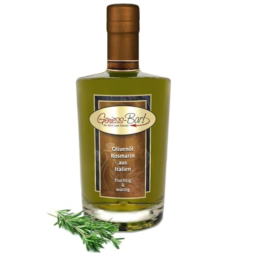Olivenöl Rosmarin aus Italien 0,7L - extra vergine kaltgepresst von Geniess-Bar!