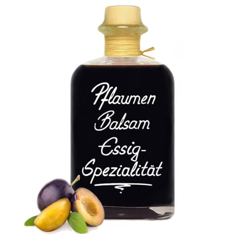 Pflaumen Balsam Essig - Spezialität 0,7L mit einem milden Aceto Balsamico sehr aromatisch sämig u. konzentriert 5% Säure von Geniess-Bar!