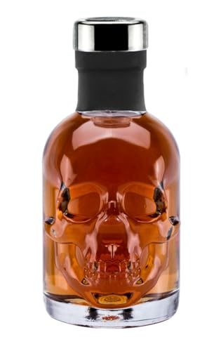 Rum 15 Jahre 0,2L Piraten Skull Totenkopf Flasche Caribbean Ron Solera Reserva 40% Vol 200ml von Geniess-Bar!