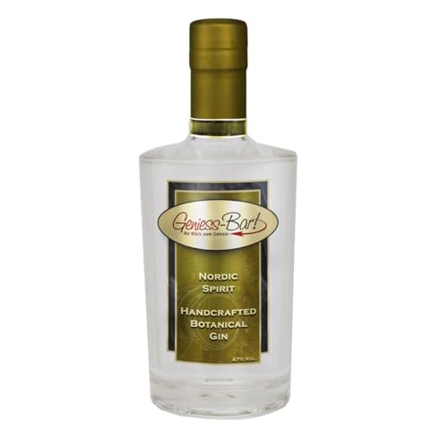 Premium Gin 0,7L 47% Vol. - Nordic Spirit handcrafted Botanical von Geniess-Bar!