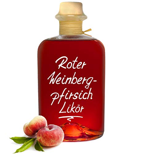 Roter Weinbergpfirsich Likör 0,5L saftig aromatisch & lecker! 18% Vol von Geniess-Bar!