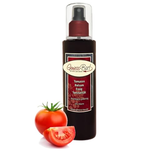 Tomaten Balsam Essig - Spezialität 0,26L Sprühflasche fruchtig würzig & sehr vielseitig 5% Säure von Geniess-Bar!