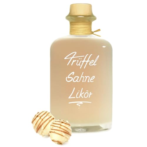 Trüffel Sahne Likör 0,5L mit belgischer Trüffelsahne & einfach lecker 18% Vol Sahnelikör Trüffellikör von Geniess-Bar!