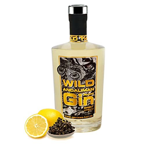 Premium Gin Wild Andaliman Spiced 0,35 L Herrlich frisch wie ein Zitronengeist 47% Vol von Geniess-Bar!