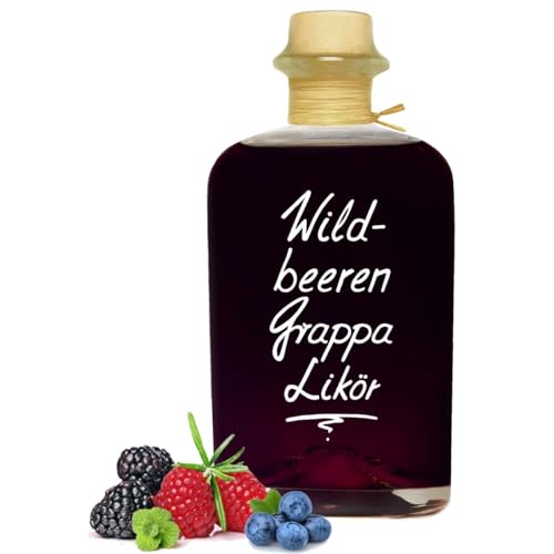 Wildbeeren Grappa Likör 0,7L beeindruckend aromatisch & opulent 20% Vol. von Geniess-Bar!