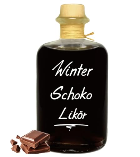 Winter Schokolade Likör 1 L Unsere flüssige Schoko Praline 18% Vol. 1000ml von Geniess-Bar!