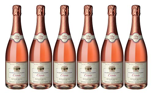 Heilbronner Staufenberg Cuvée Rosé Sekt Dry, Genossenschaftskellerei Heilbronn, Württemberg (6 x 0,75 l) von Genossenschaftskellerei Heilbronn