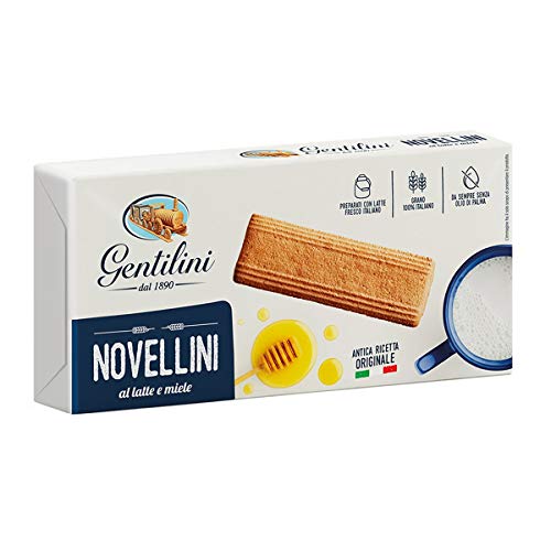3x Gentilini Novellini Kekse mit Milch und Honig biscuits 250 g Italien von Gentilini