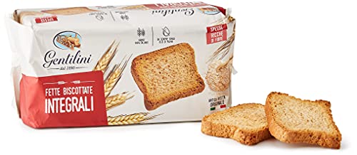 Gentilini Fette Biscottate Integrali Vollkorn-Zwieback Brot Backwaren reich an Ballaststoffen 100% Italienisches Produkt 175g Gentilini Fette Biscottate Integrali Vollkorn-Zwieback Brot Backwaren reich an Ballaststoffen 100% Italienisches Produkt 175g von Gentilini