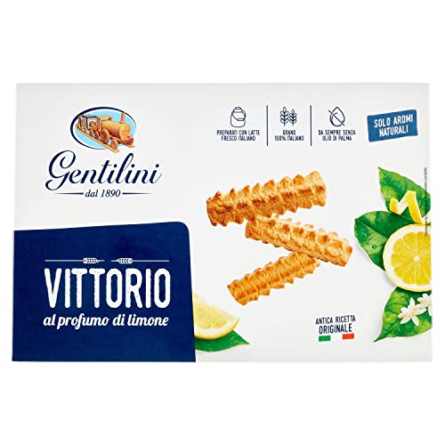 Gentilini Vittorio Biscotti al profumo di limone Zitronenkekse biscuits cookies 100% italienische Kekse 250g von Gentilini