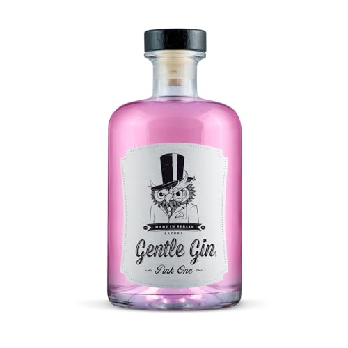 Gentle Gin Pink One - Handgemachter Premium Gin aus Berlin - Rosa Aroma mit Lavendel und Rosenblüten - 500ml, 40% Alkohol von Gentle Gin