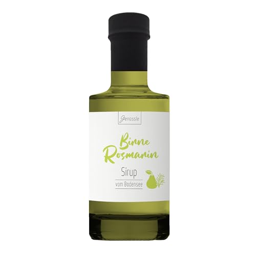 BIO Birne-Rosmarin Sirup 200 ml - Genüssle Birne-Rosmarin Sirup vom Bodensee von Genüssle