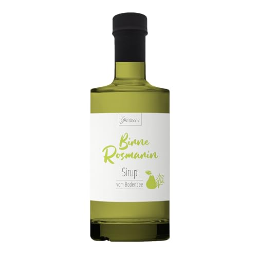 BIO Birne-Rosmarin Sirup 350 ml - Genüssle Birne-Rosmarin Sirup vom Bodensee von Genüssle