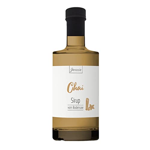 BIO Chai-Sirup 350ml - Genüssle Gewürzsirup aus Langenargen am Bodensee - Winterlicher Chaisirup - natürlich ohne Zusatzstoffe, Größe:350 ml von Genüssle