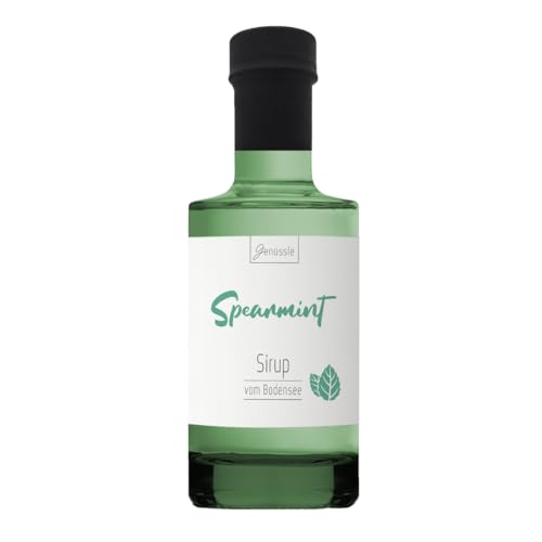 BIO Spearmint-Sirup 200 ml - Genüssle Spearmint Sirup vom Bodensee von Genüssle