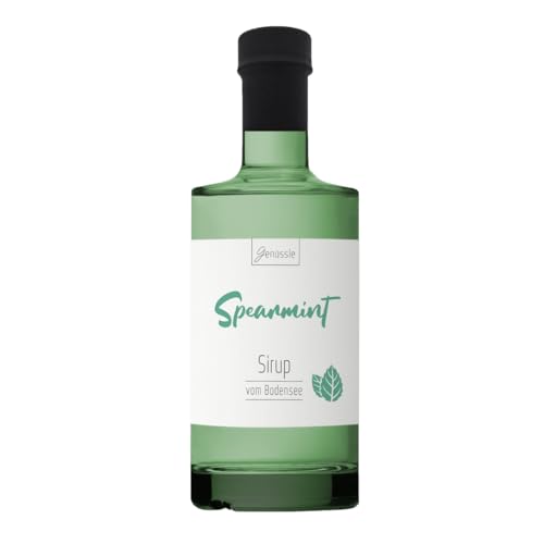 BIO Spearmint-Sirup 350 ml - Genüssle Spearmint Sirup vom Bodensee von Genüssle