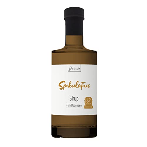 BIO Spekulatius-Sirup 350 ml - Genüssle Spekulatius Sirup vom Bodensee - Winter Sirup - natürlich ohne Zusatzstoffe von Genüssle