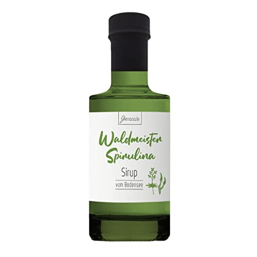 BIO Waldmeister-Spirulina-Sirup 200 ml - Genüssle Waldmeister Sirup vom Bodensee mit blauem Spirulina von Genüssle