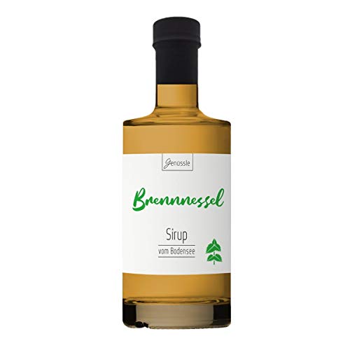 Brennnessel Sirup 350ml - Genüssle Brennnesselsirup vom Bodensee - Sirup für heiße Tage zum eiskalt genießen, Größe:350 ml von Genüssle