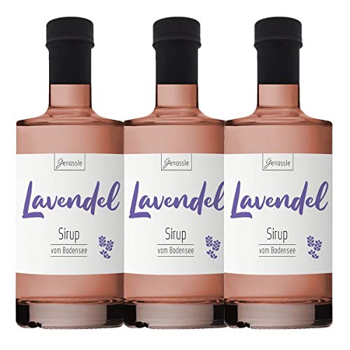 Lavendelblüten-Sirup 3x 350ml - Genüssle Lavendelsirup vom Bodensee - Lavendelsirup aus echten heimischen Lavendel - natürlich ohne Zusatzstoffe Lavendelblüten-Sirup 3x 350ml - Genüssle Lavendelsirup vom Bodensee - Lavendelsirup aus echten heimischen Lavendel - natürlich ohne Zusatzstoffe von Genüssle