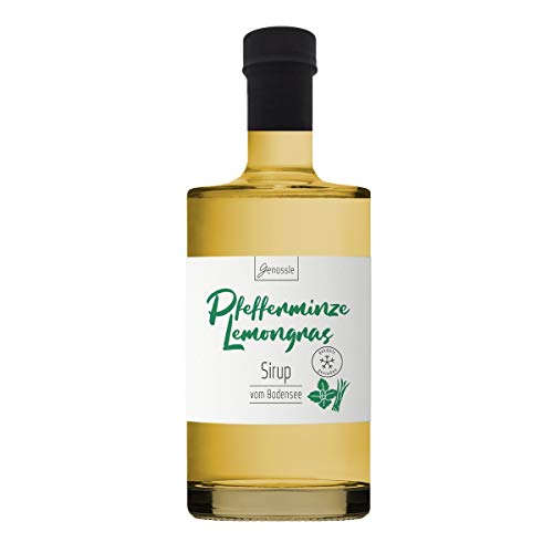 Pfefferminze-Lemongras Sirup 700ml - Genüssle Zitronengras Pfefferminz Sirup vom Bodensee - Sirup für heiße Tage zum eiskalt genießen von Genüssle