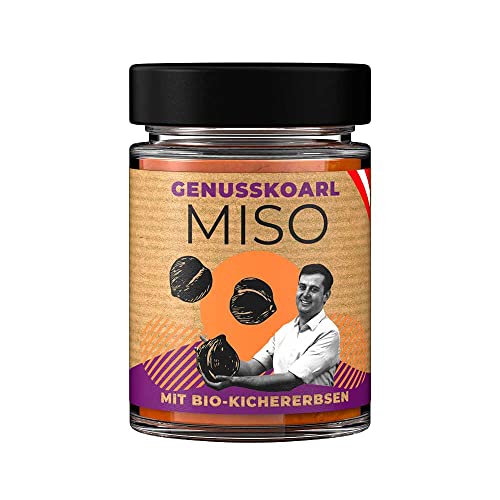 Bio Kichererbsen Miso 190g - traditionell grobe Tsubu-Qualität - schonen fermentiert - universell einsetzbar - einzigartig würziges Aroma von Genusskoarl von Genusskoarl