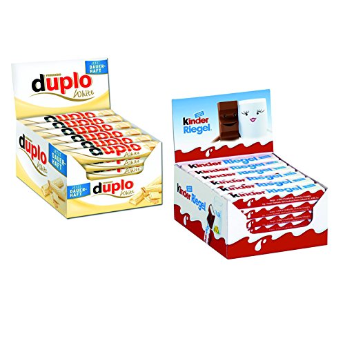 Ferrero Kinder Riegel (36 Stück) und Duplo White (40 Stück) von Genussleben