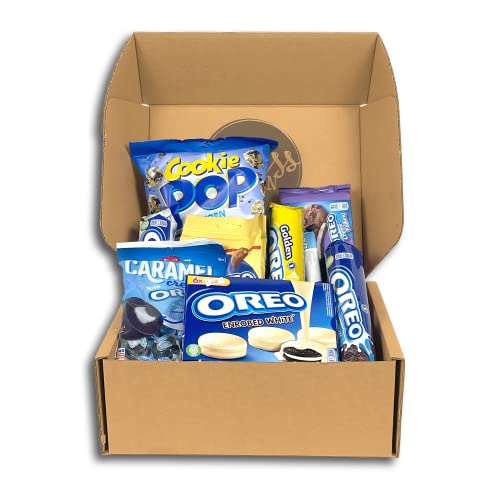 Genussleben Box mit 1000g Oreo Produkten im zufälligen Mix, Keksgrosspackung zum Naschen und Verschenken von Genussleben
