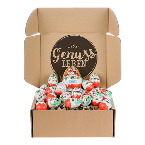 Genusslebenbox mit 24 Kinder Überraschungen und 1x Maxi Ei von Ferrero von Genussleben