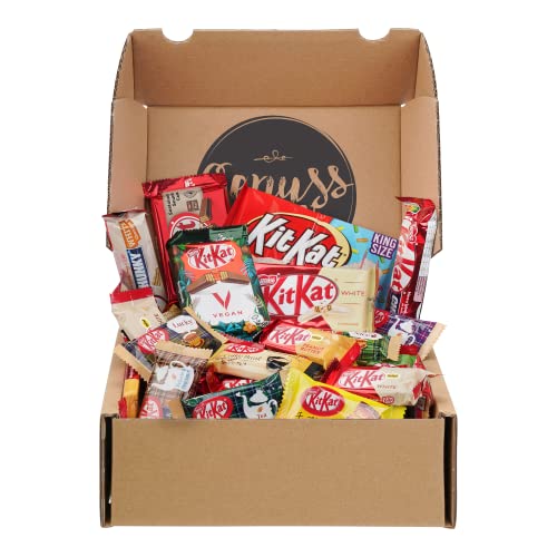 Genusslebenbox mit 500g KitKat im Mix, zufällige Auswahl mit extra crunch zum naschen von Genussleben