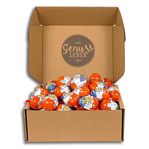 Genusslebenbox mit 900g Kinder Joy Fast & Furious Special Edition, Creme-Eier zum Naschen und Verschenken von Genussleben
