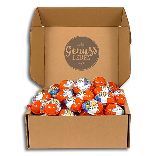Genusslebenbox mit 900g Kinder Joy, Creme-Eier zum Naschen und Verschenken von Genussleben