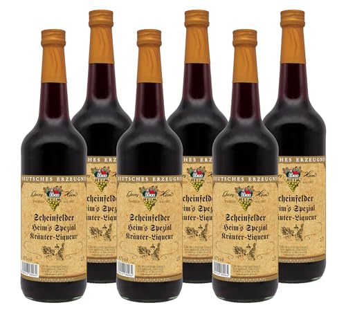 Georg Heim | Scheinfelder - Heim's Spezial Kräuter-Likör - 42% Vol. | 6 x 0,7 L von Georg Heim