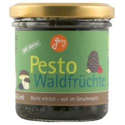 Pesto Waldfrüchte mit Maronen, Steinpilzen, Cranberries, Heidelbeeren & Nüssen aus Bayern von Georg Thalhammer